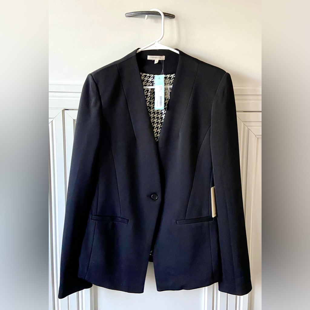 41 Hawthorne Black Dorie Stretch Blazer  Brand New